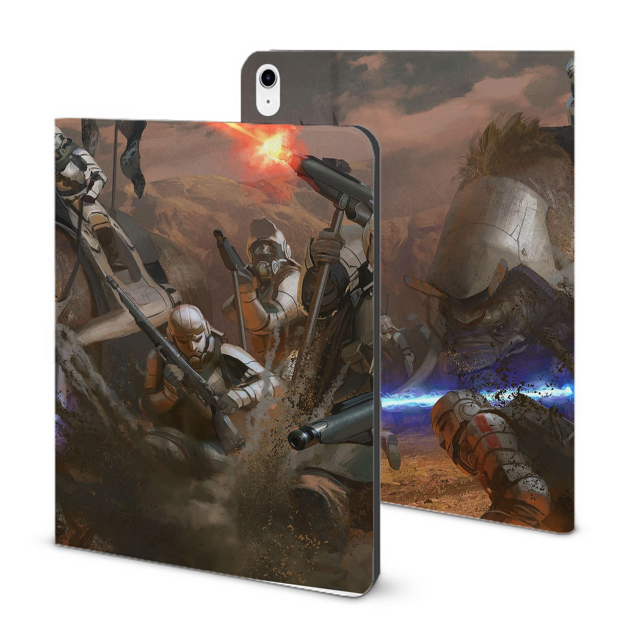 （画像用） スター・ウォーズ Star Wars IPad ケース ブック型 PUレザー TPU 耐衝撃 軽量 薄型 ペン収納なし 全面保護 IPad 各モデル対応